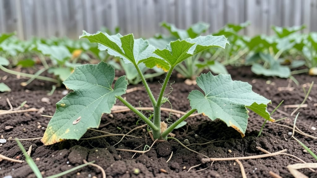 Melon Seedling Identification: Distinctive Cotyledon and True Leaf Guide