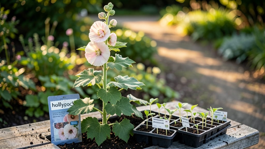 Sowing Hollyhock Seeds: Layered Chill Trick for Bold Spring Blooms
